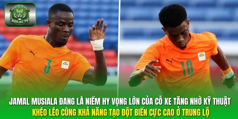 Jamal Musiala đang là niềm hy vọng lớn của cỗ xe tăng nhờ kỹ thuật khéo léo cùng khả năng tạo đột biến cực cao ở trung lộ.
