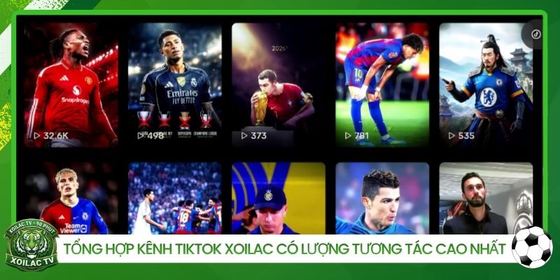 Tổng hợp kênh Tiktok Xoilac có lượng tương tác cao nhất