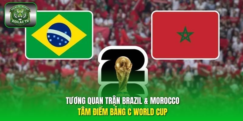 tương quan trận Brazil & Morocco