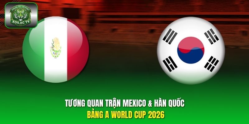 tương quan trận Mexico & Hàn Quốc
