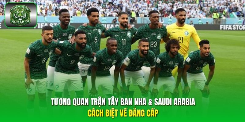 Tương quan trận Tây Ban Nha & Saudi Arabia - cách biệt về đẳng cấp