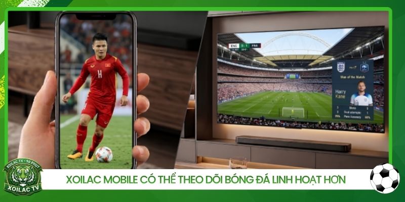Xoilac Mobile có thể theo dõi bóng đá linh hoạt hơn